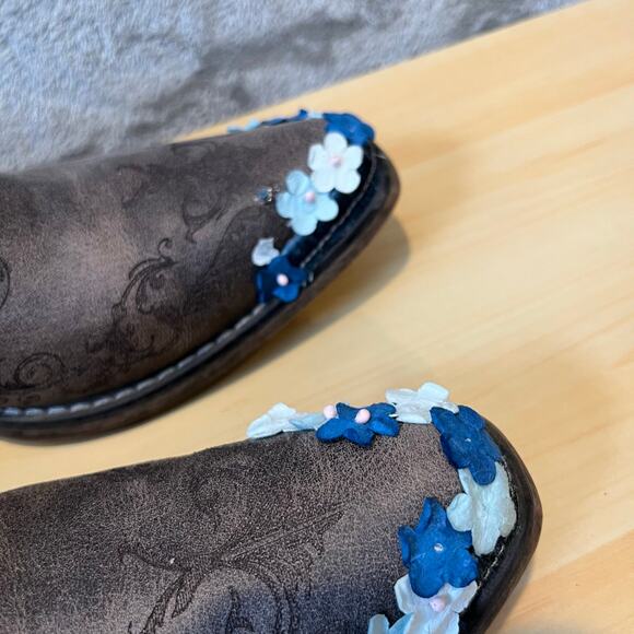 Roper Women’s Ava Laser Boots With Flowers Size 9.5 - Picture 4 of 9